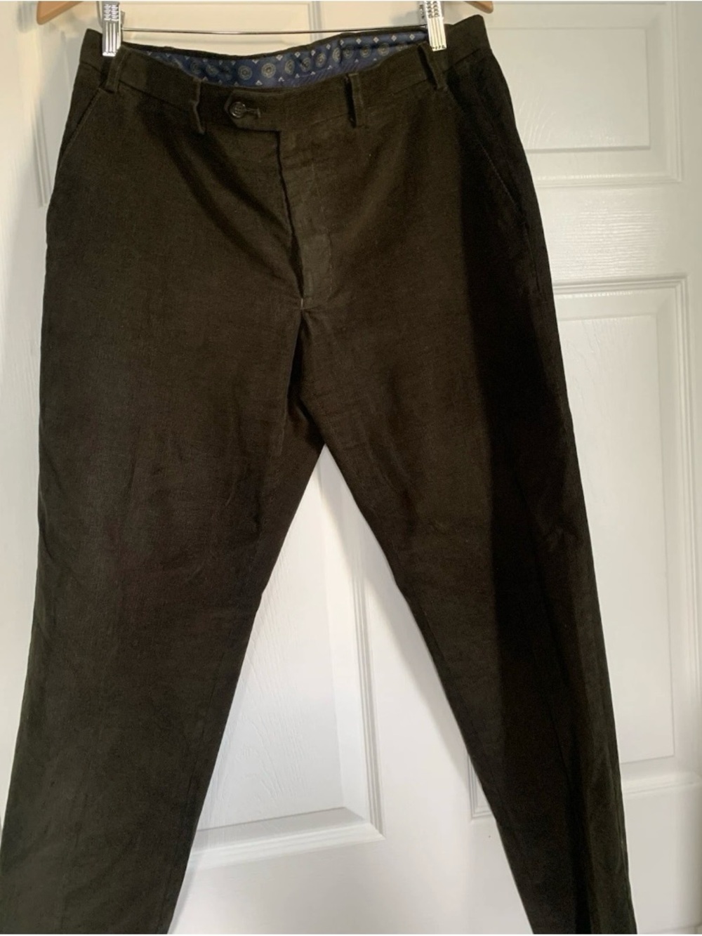 Lauren Ralph Lauren Men’s Corduroy Pants 36W x 30L Brown Casual Dress Flat Front